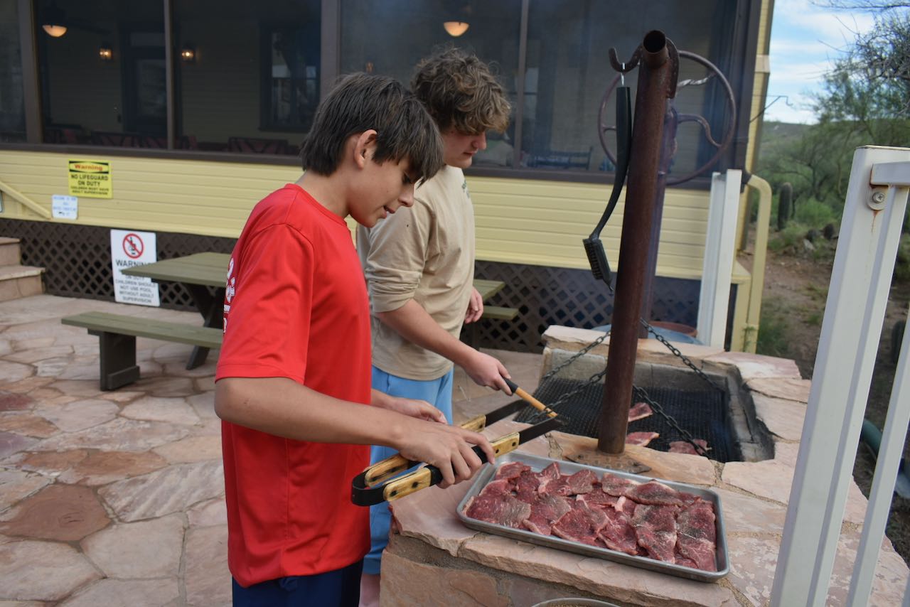 Scouts Grilling