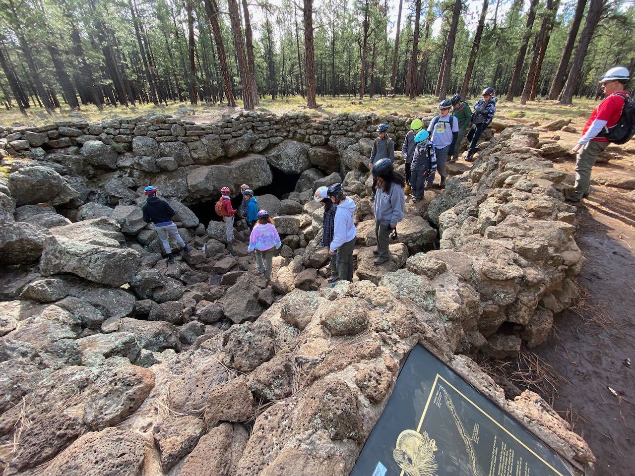 Entering the lava tunnel