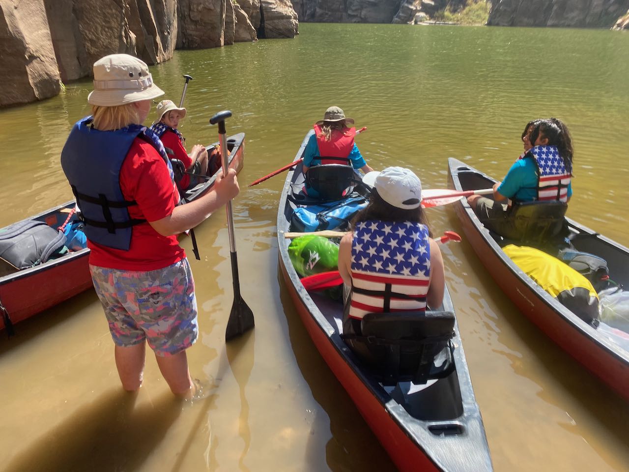 Scouts on the water