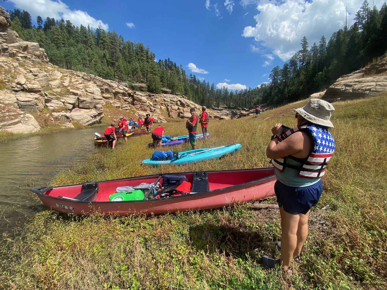 landing the Canoes