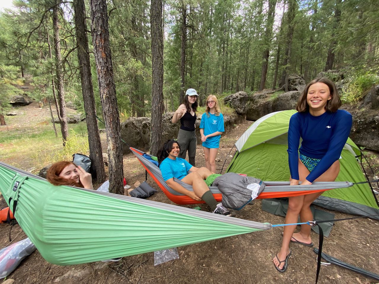 Hanging at camp