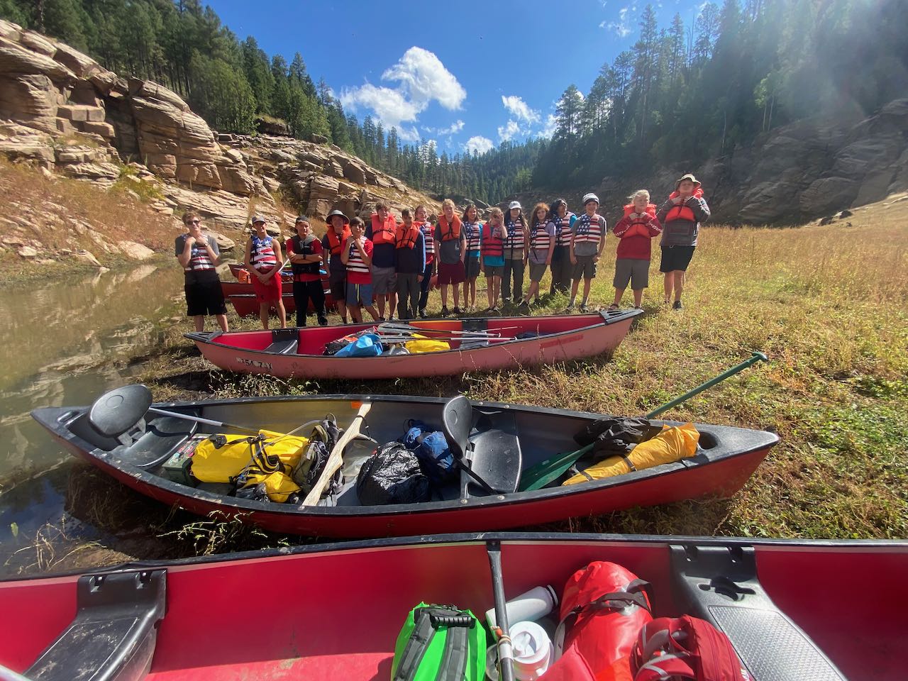 The full Canoe crew