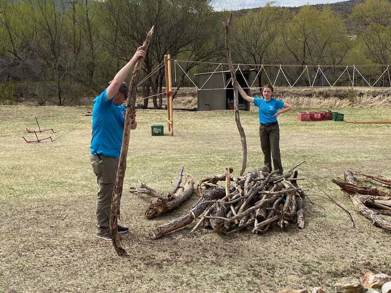 Building the bonfire