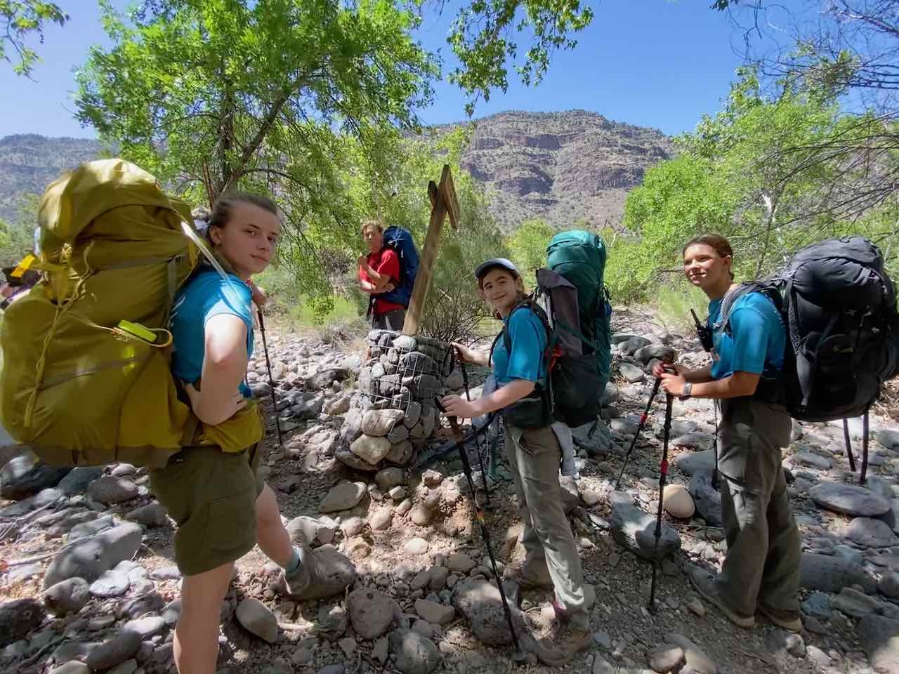 Scouts on trail