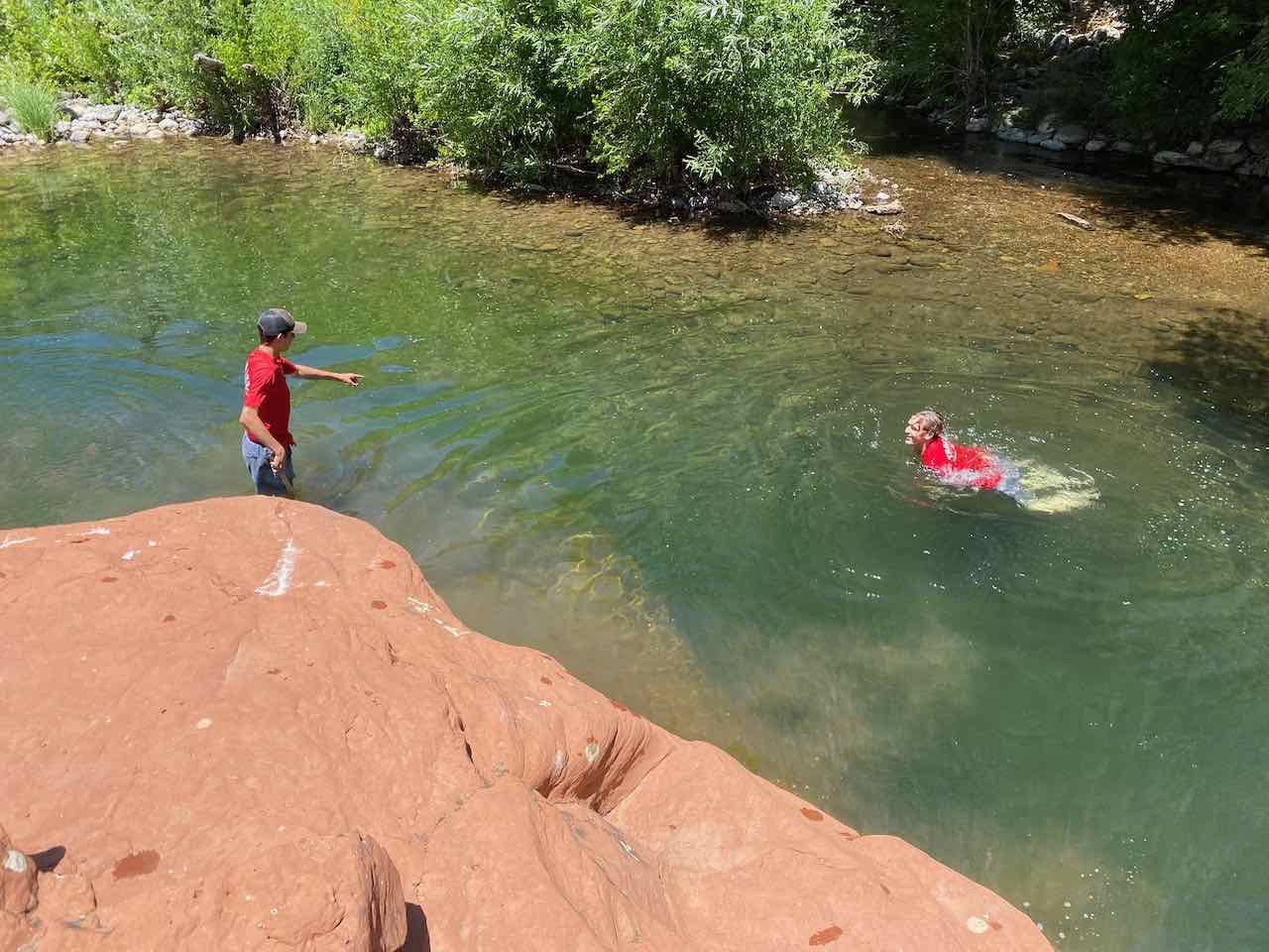 Scouts swimming