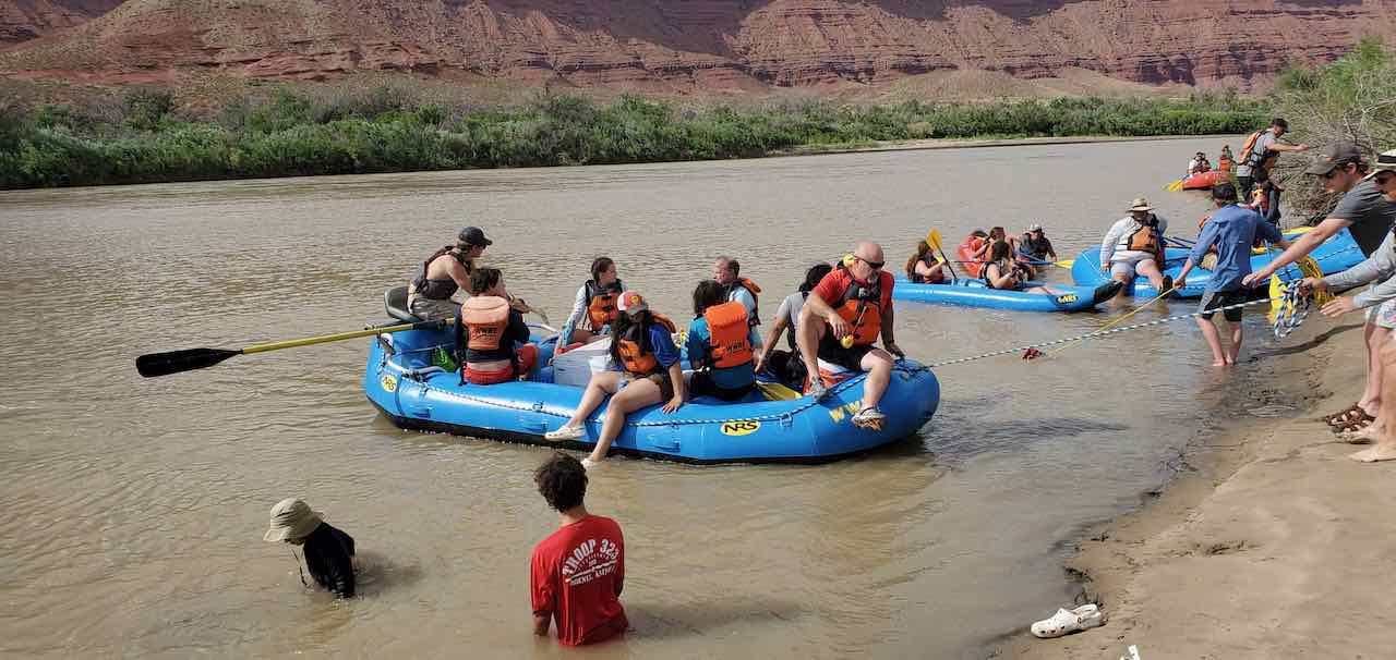 Scouts on Rafts