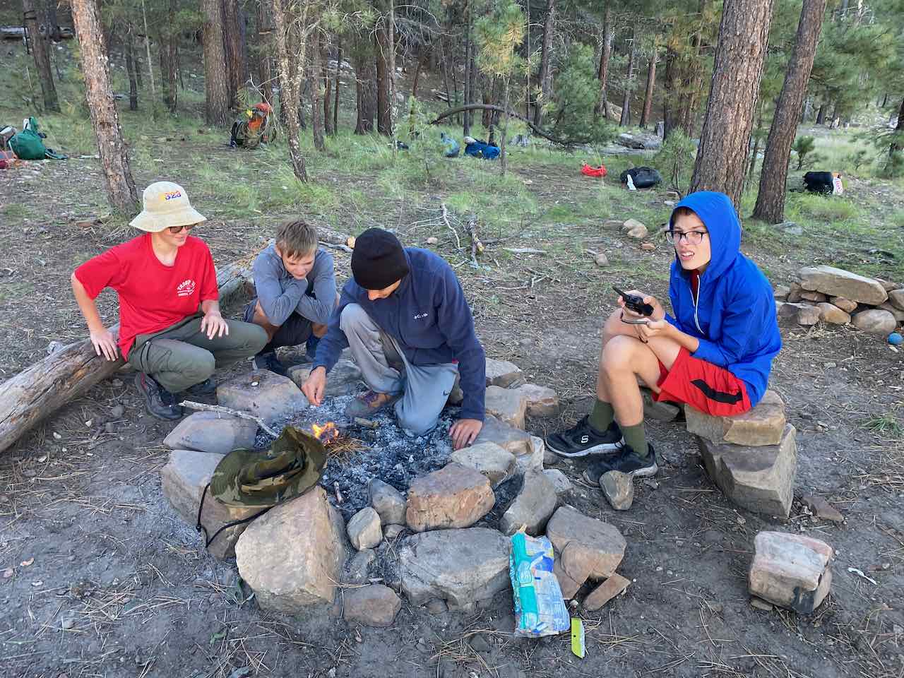 Hanging around the camp fire